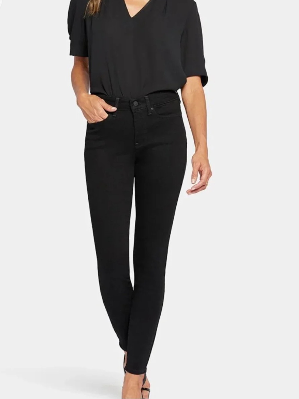 NYDJ Plus Size Black Ami Skinny Jeans
